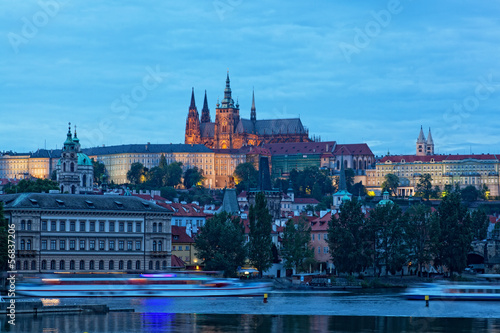 Night view of Prague