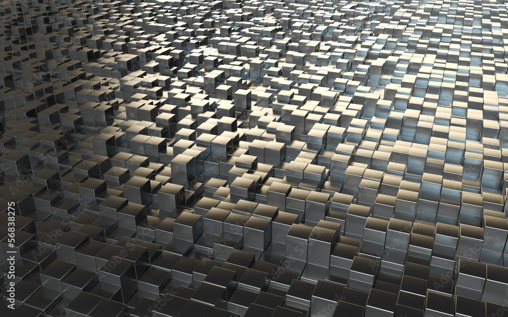 Fototapeta premium abstract background steel cubes