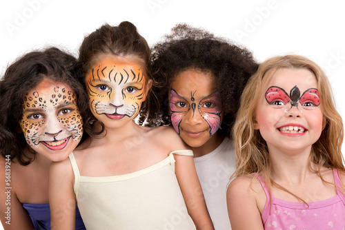 Face painting group
