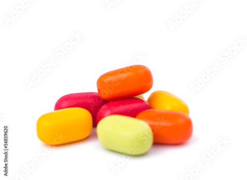 color pills isolated
