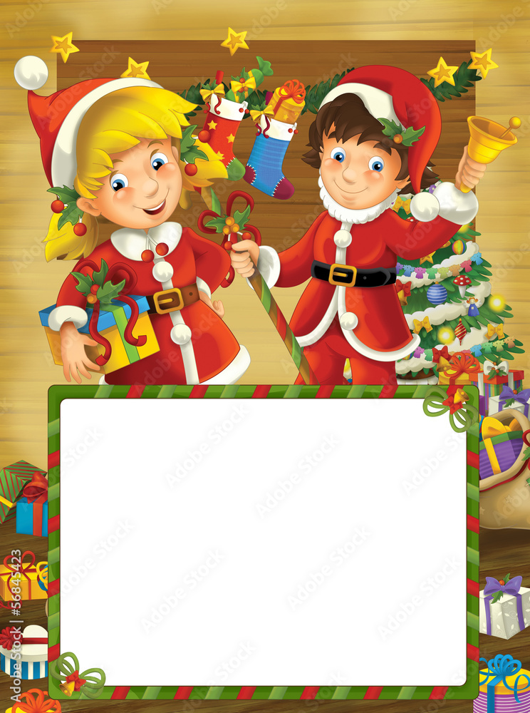 Fototapeta premium Christmas frame - border