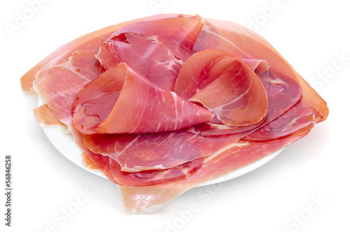 spanish serrano ham served as tapas