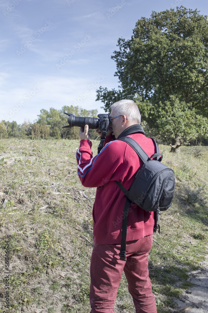 Fototapeta premium photographer in action