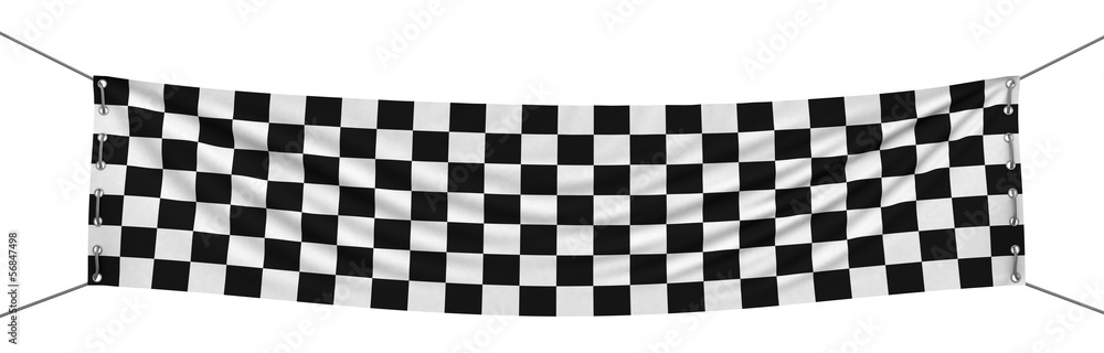 Checkered Banner (clipping path included) Checkered Banner (clipping path included)