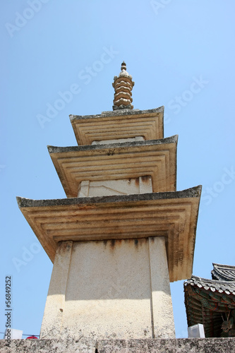 Seokgatap in gyeonju, south korea