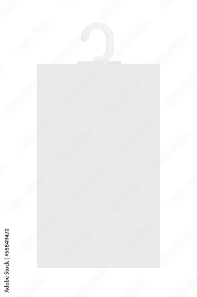 Blank price label hanger Blank price label hanger