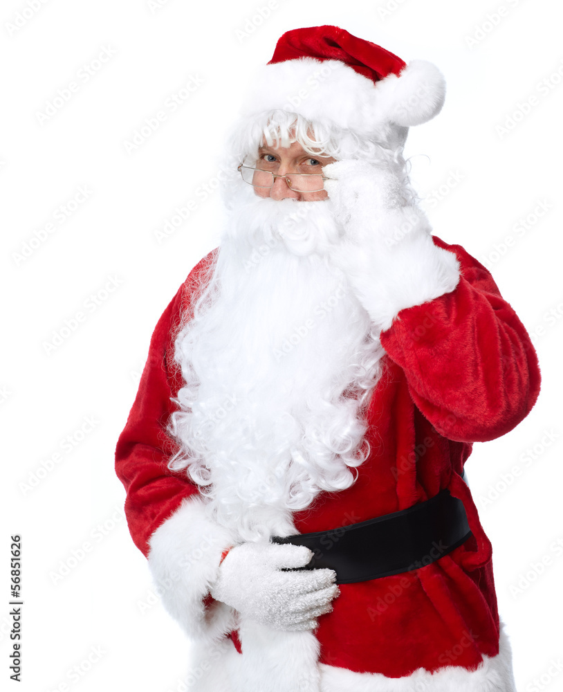 Santa Claus isolated on white. Santa Claus isolated on white.