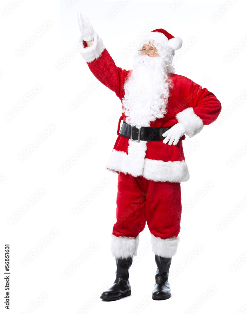 Santa Claus isolated on white. Santa Claus isolated on white.