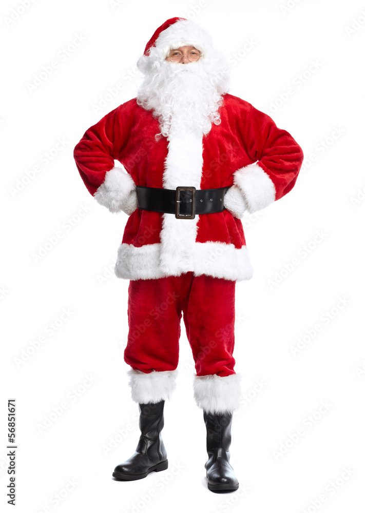 Santa Claus isolated on white. Santa Claus isolated on white.