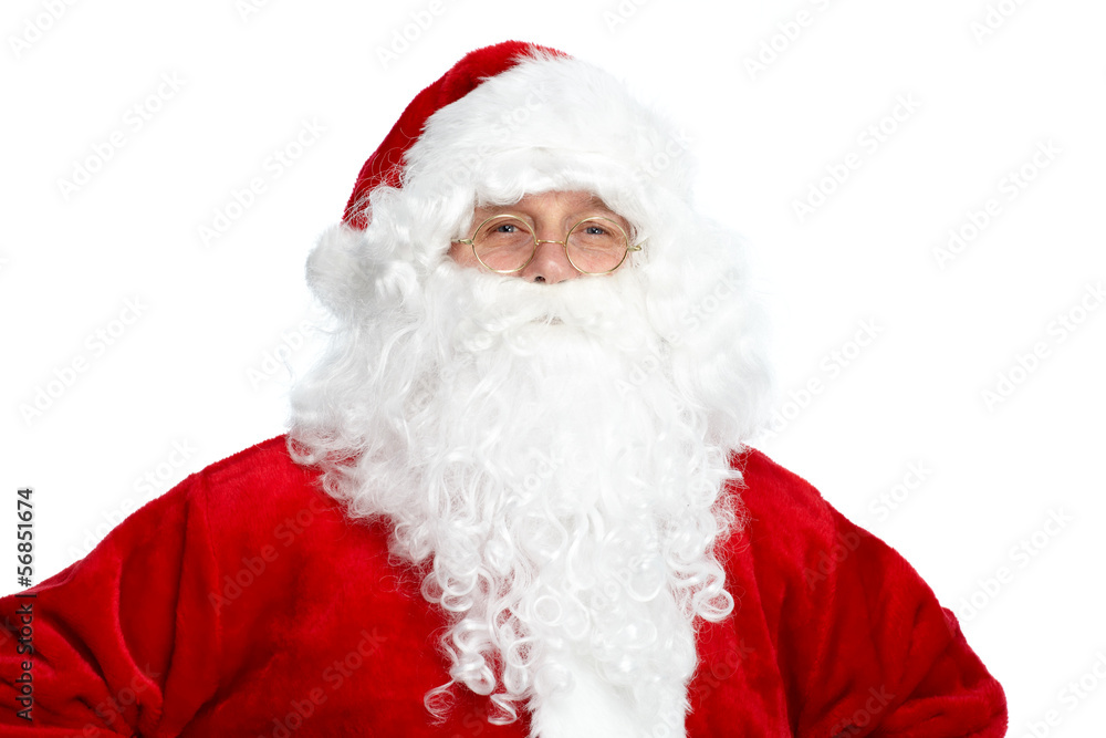 Santa Claus isolated on white. Santa Claus isolated on white.