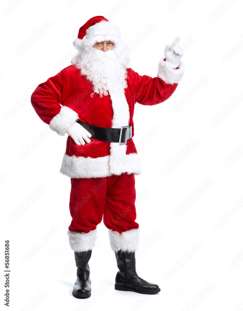 Santa Claus isolated on white. Santa Claus isolated on white.