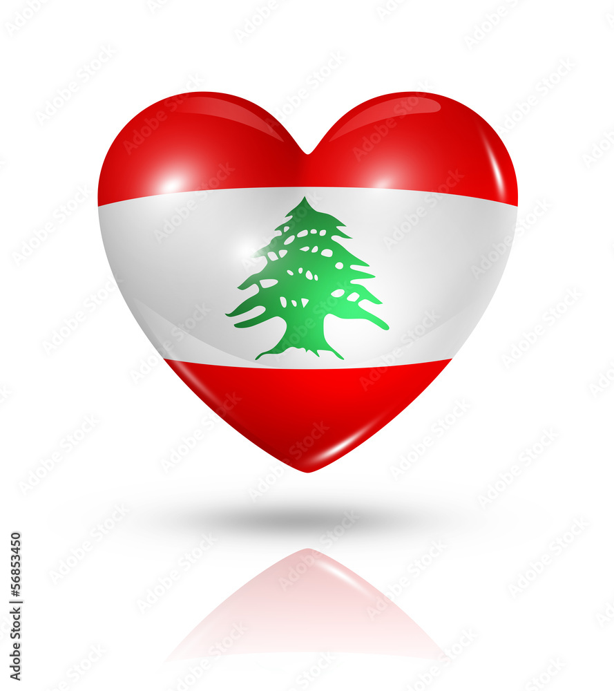 Love Lebanon, heart flag icon Love Lebanon, heart flag icon