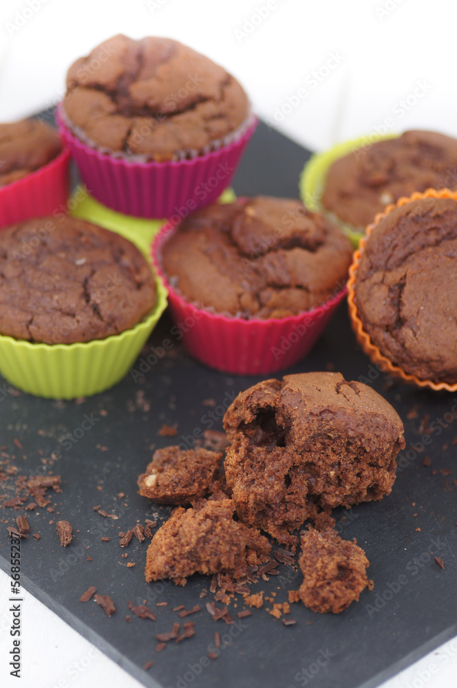Fototapeta premium muffins au chocolat en miettes 4