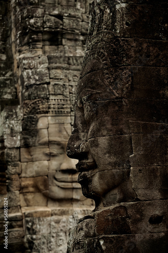 Angkor Thom - The Bayon - the serenity of the stone faces