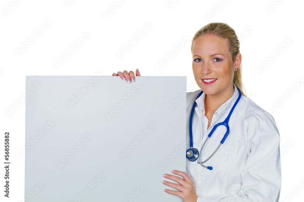 Ärztin in ihrer Praxis