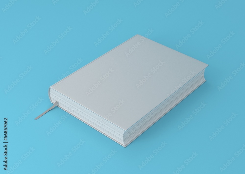 Buch Cover Leseband Hardcover Hintergrund blau Buch Cover Leseband Hardcover Hintergrund blau