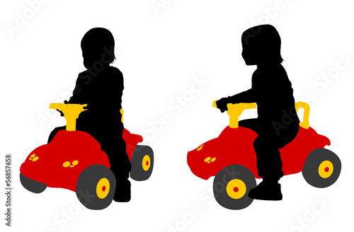 toddler seats on the big car toy