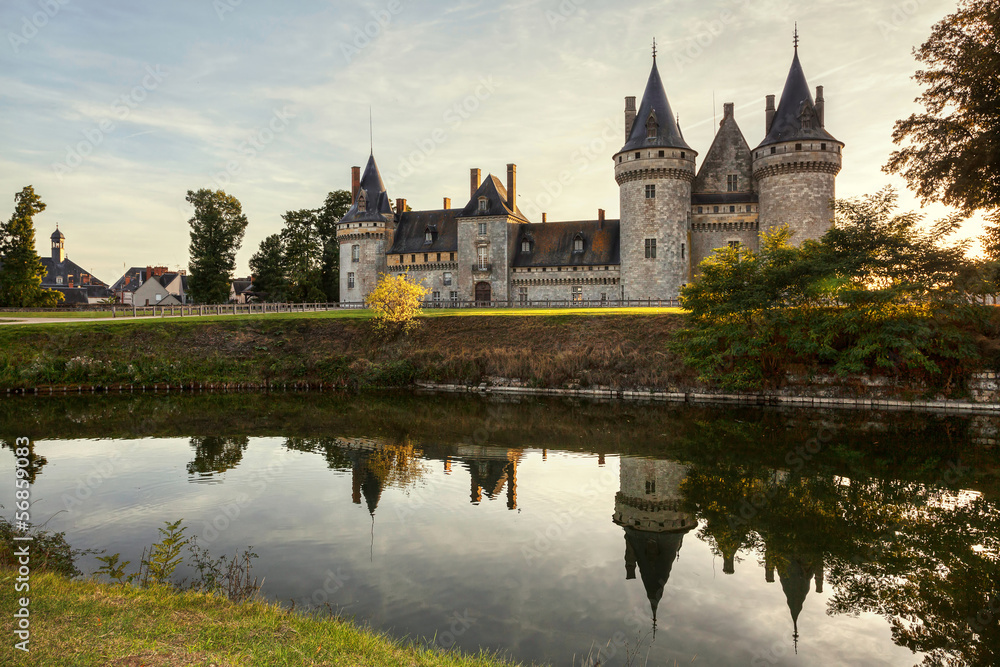 Sully-sur-loire. France. Chateau of the Loire Valley. Sully-sur-loire. France. Chateau of the Loire Valley.