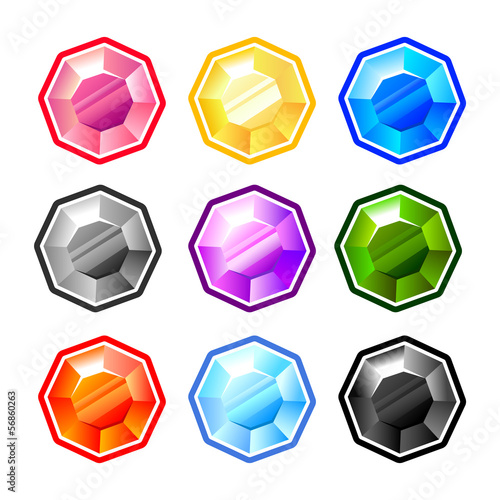Colourful Round Diamonds