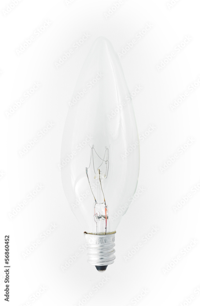 chandelier lightbulb isolated on a white background chandelier lightbulb isolated on a white background