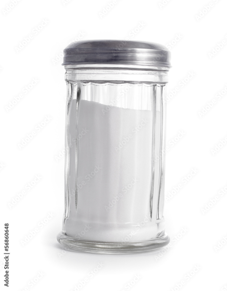 sugar pot isolated on a white background sugar pot isolated on a white background