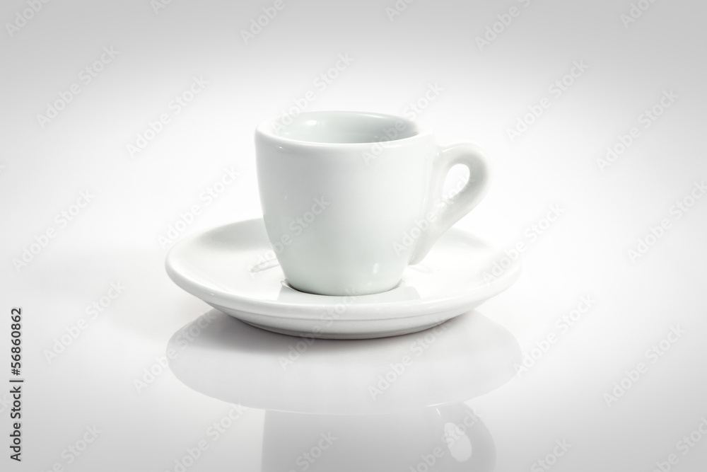 espresso cup with saucer isolated on a white background espresso cup with saucer isolated on a white background