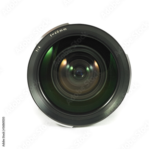 camera lens isolated on a white background