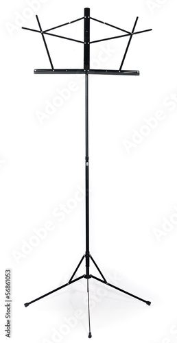 Billede på lærred music stand isolated on a white background