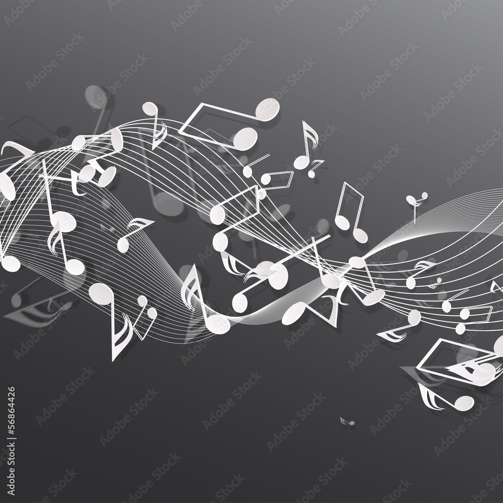 Naklejka premium Abstract musical background