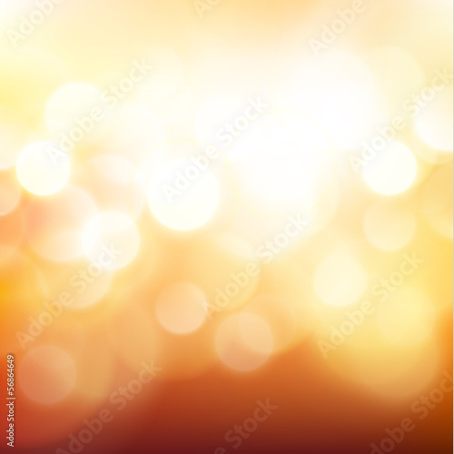 Golden defocused lights background - eps10