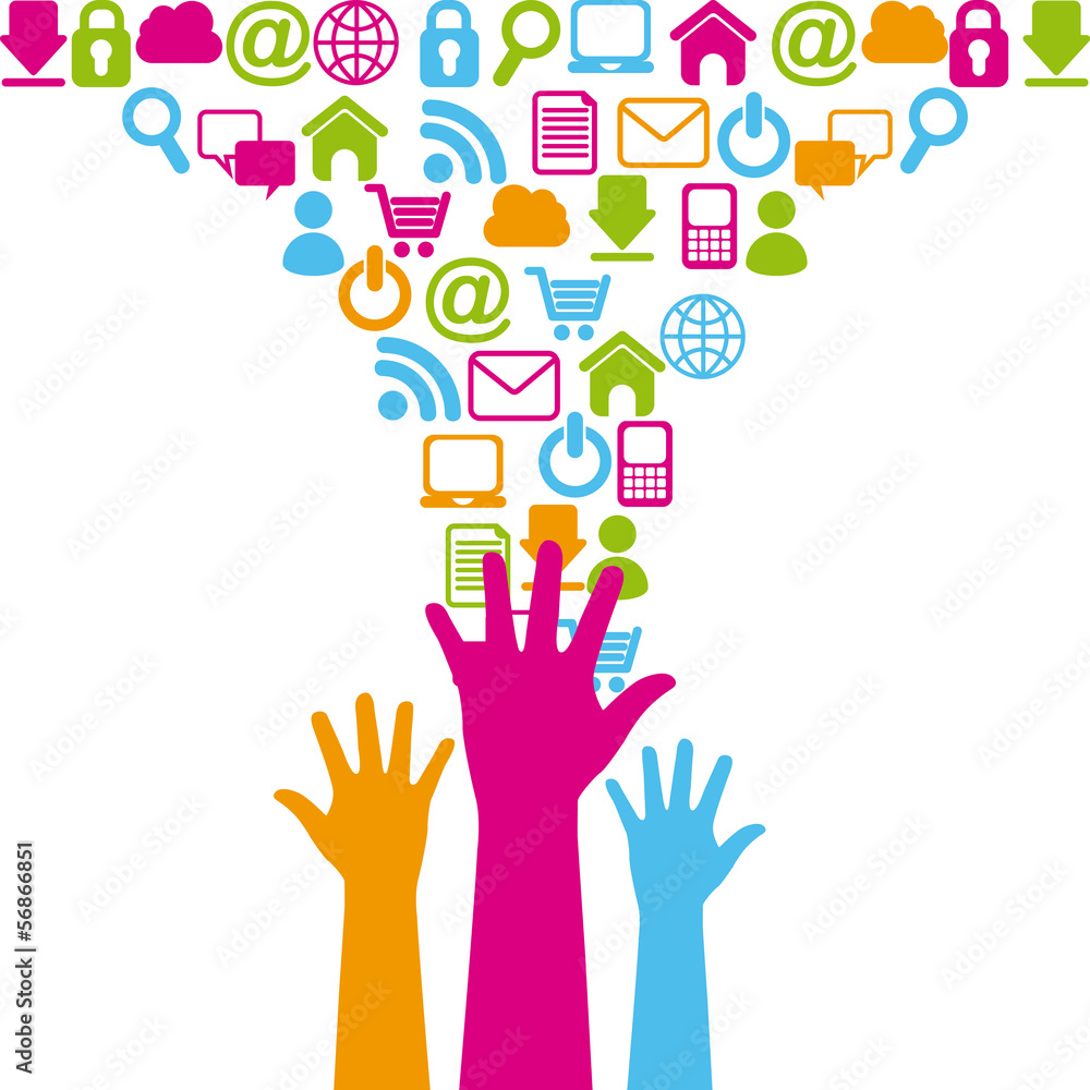 Obraz premium internet icons