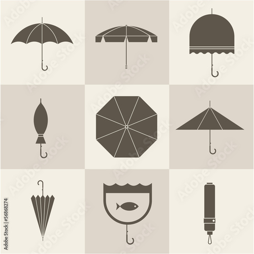 umbrella icons