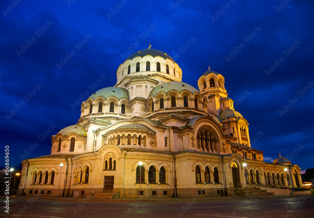 Alexander Nevski Cathedral in capital of Bulgaria - Sofia