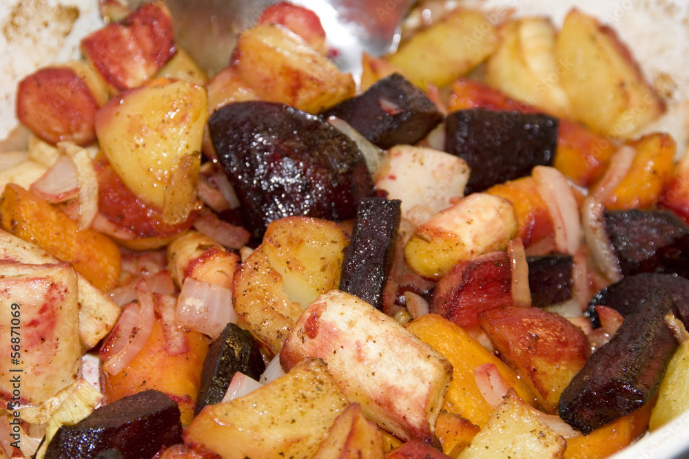 Meal with root vegetables Meal with root vegetables