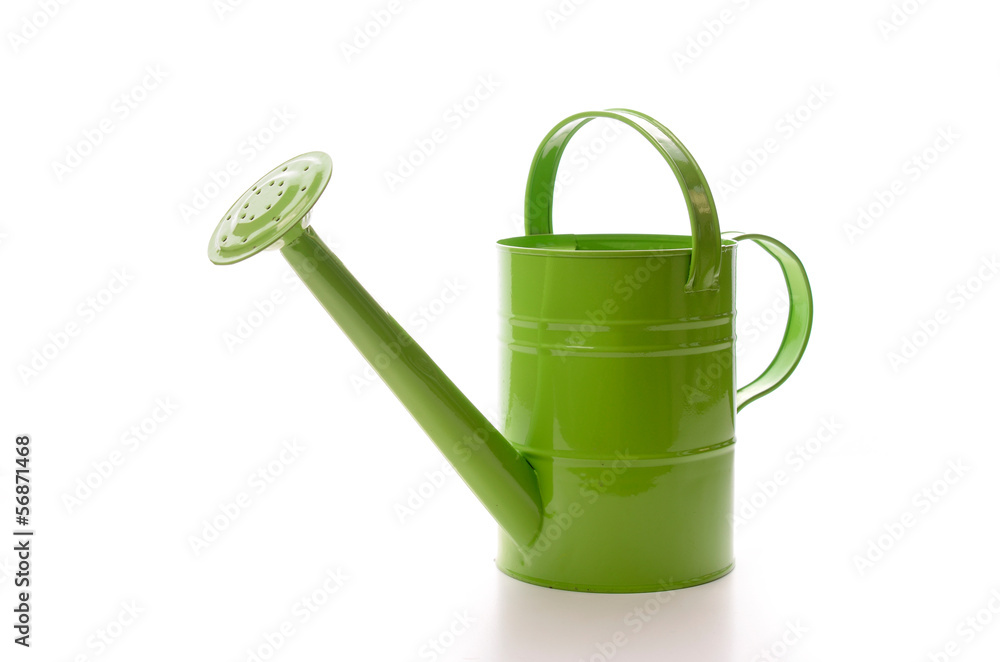 Watering can on white