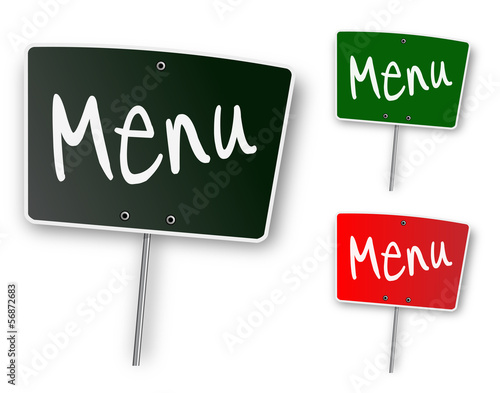 Ardoise "Menu"