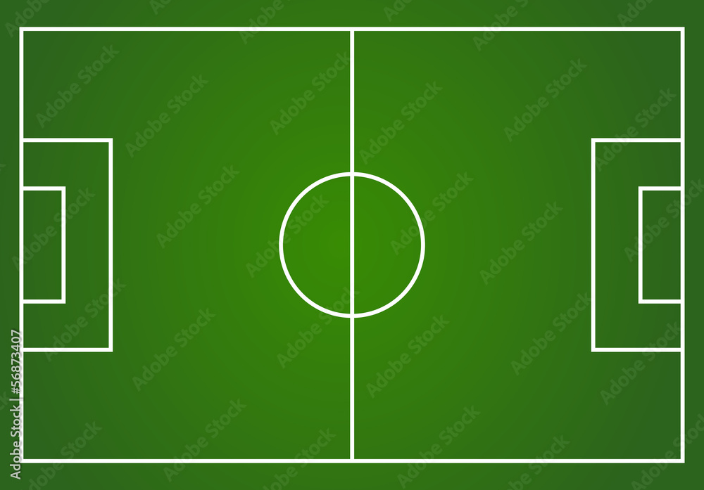 Vector football field layout Stock Vector | Adobe Stock