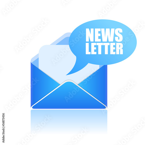 Vector newsletter symbol