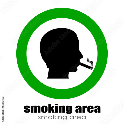 Vector smoking room symbol