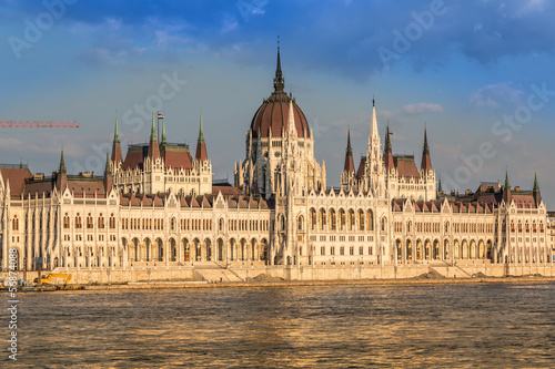 The building of the Parliament in Budapest, Hungary