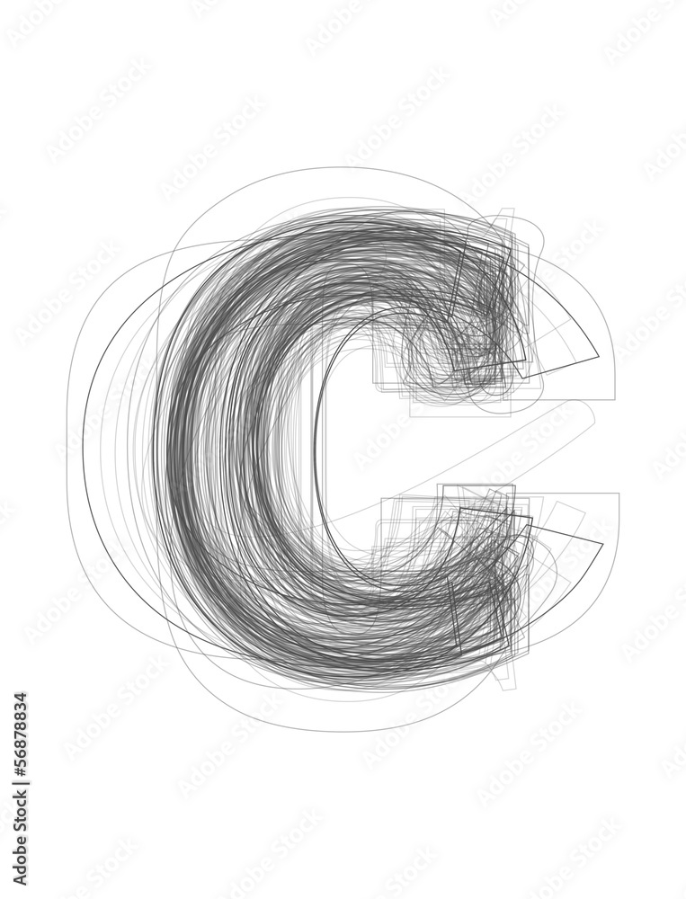 Sketchy alphabet lowercase letter Sketchy alphabet lowercase letter