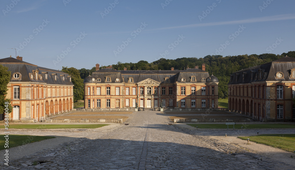 Obraz premium Castle of Dampierre en Yvelines, Yvelines, Ile de France, France