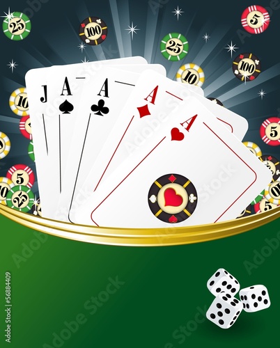 Casino abstract. Vector template.