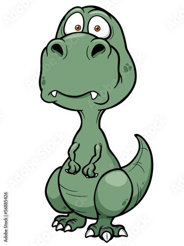 Vector illustration of Cartoon dinosaur