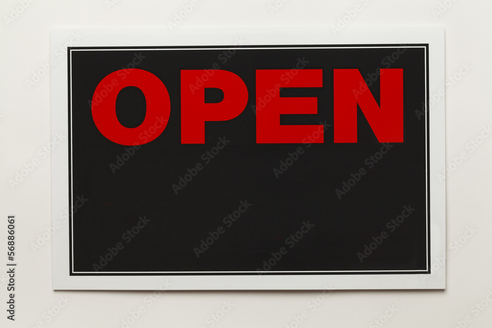 Blank Open Sign Blank Open Sign