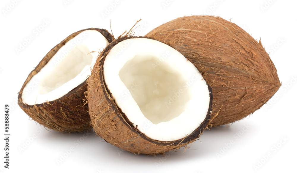 Coconuts isolated on white background Coconuts isolated on white background