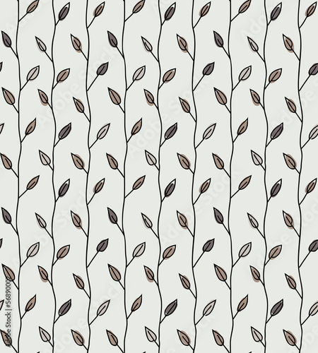 Seamless floral pattern, can be used as a backgound.