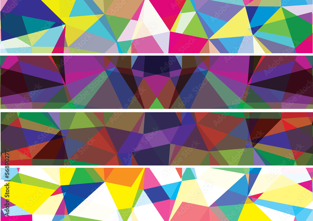 Abstract triangles banner Abstract triangles banner