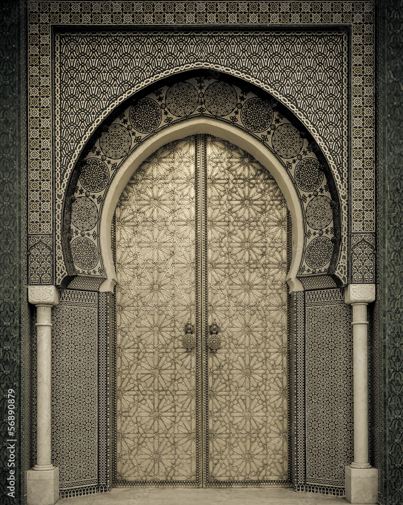 Naklejka premium Starożytne drzwi, Maroko