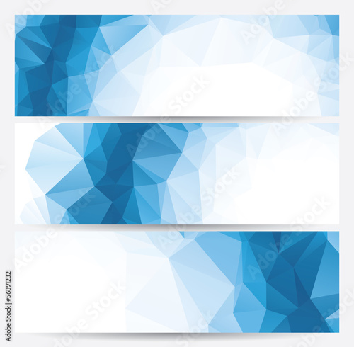 abstract geometric banners (headers)